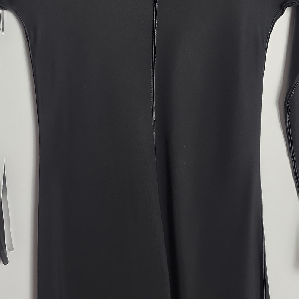 GIORGIO ARMANI Black Long Sleeve Sheath Dress Scooo Neck Knee-Length Size 40 US4 - Picture 6 of 16